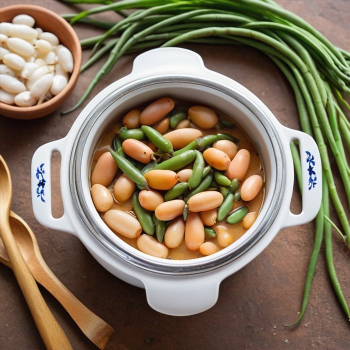 Cuisson parfaite des haricots blancs secs en cocotte