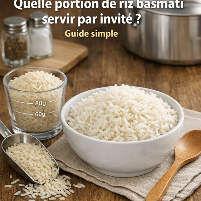 Portion de riz basmati par invité : le guide simple