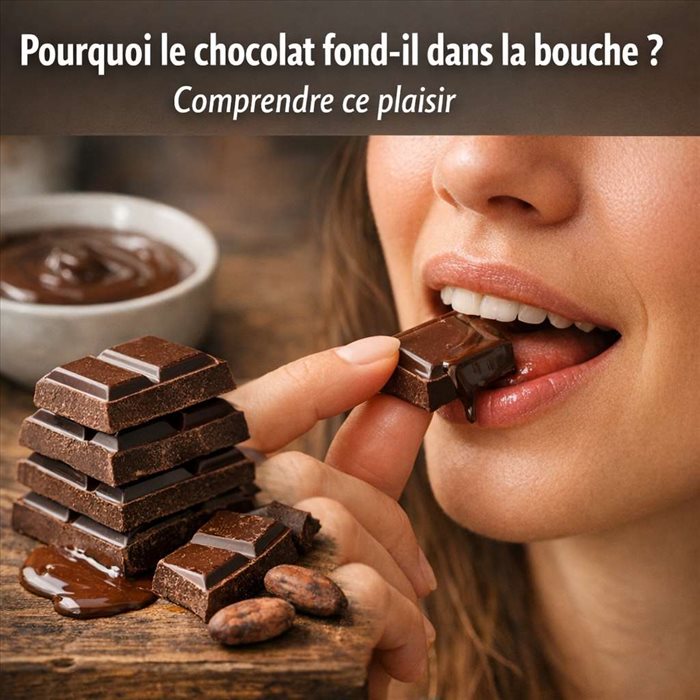 Pourquoi le chocolat fond-il dans la bouche ? Explication simple et gourmande