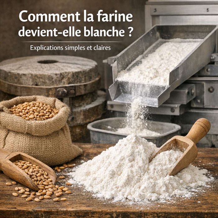 Comment la farine devient-elle blanche ? Guide complet et clair