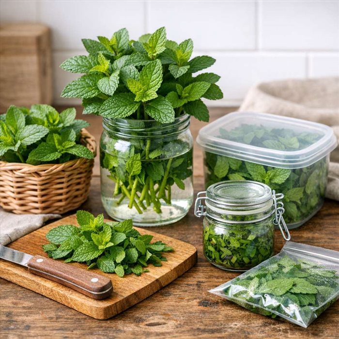 Comment conserver la menthe fraîche : méthodes simples et efficaces