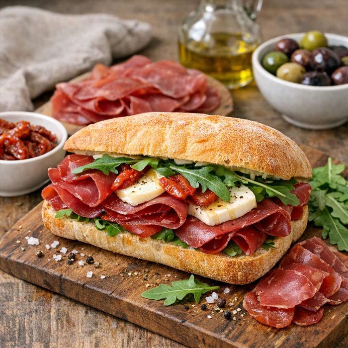 Sandwich à la bresaola : recette simple et savoureuse