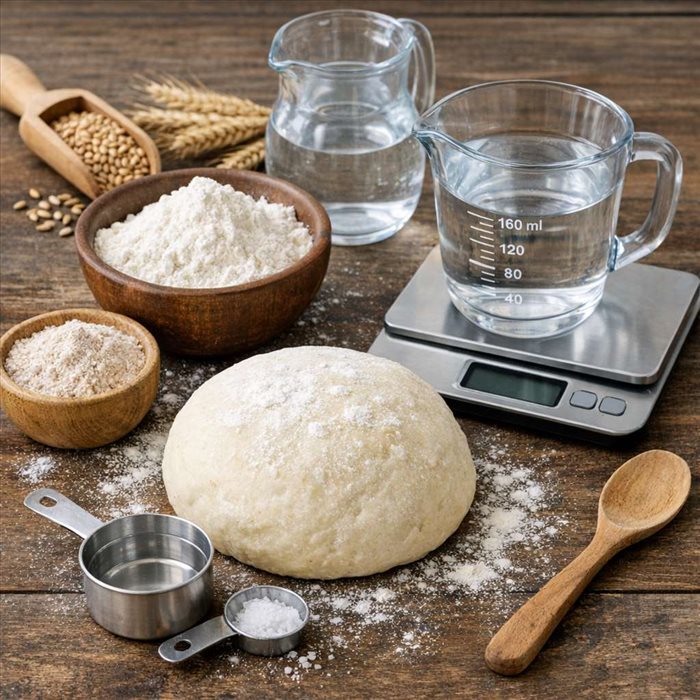Calculer l’hydratation d’une pâte selon la farine : guide simple