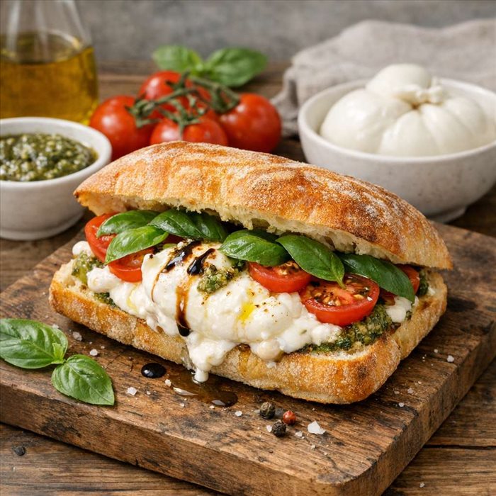 Comment faire un sandwich à la burrata ? Recette facile et gourmande