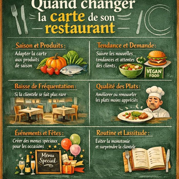 Nouvelle carte de restaurant : quel est le meilleur moment ?