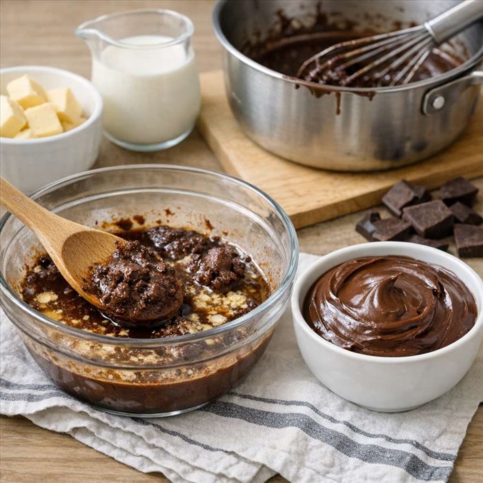 Comment rattraper une ganache au chocolat qui a tranché ?