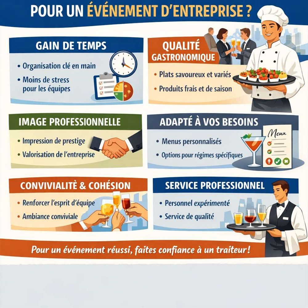 Pourquoi faire appel à un traiteur pour un événement d’entreprise ?