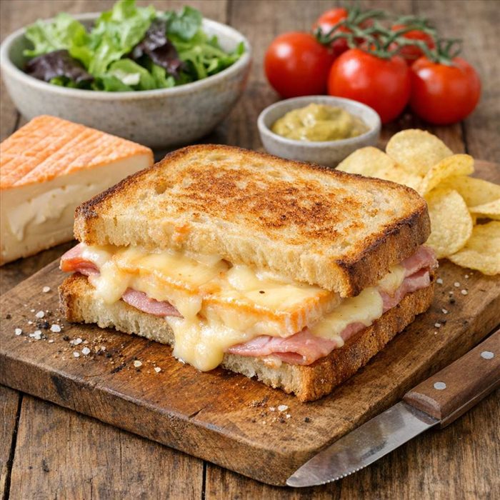 Sandwich au maroilles : recette facile et fondante à la maison